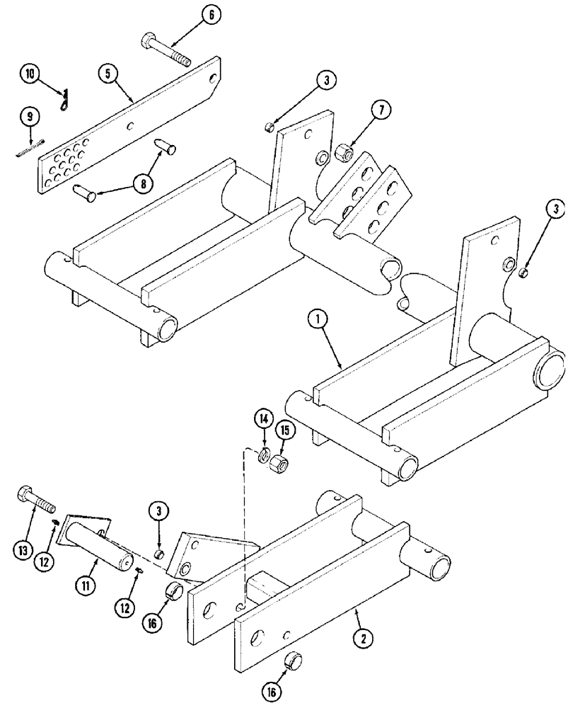 Схема запчастей Case IH 3950 - (9-06) - WHEEL AXLE (09) - CHASSIS/ATTACHMENTS