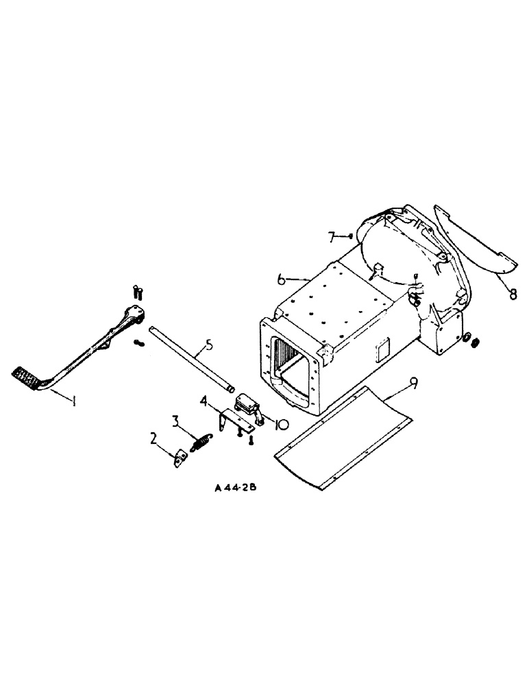 Схема запчастей Case IH 384 - (07-01) - DRIVE TRAIN, CLUTCH HOUSING AND CONNECTIONS (04) - Drive Train