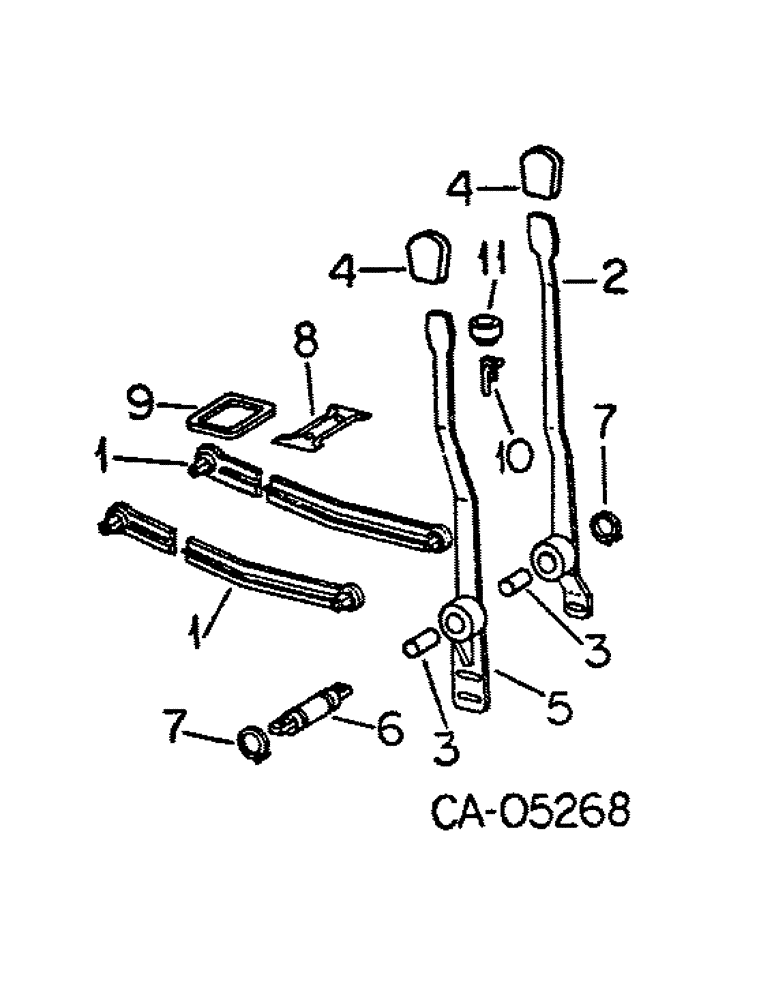 Схема запчастей Case IH 1086 - (10-40) - HYDRAULIC, HYDRAULIC DRAFT CONTROL LINKAGE (07) - HYDRAULICS