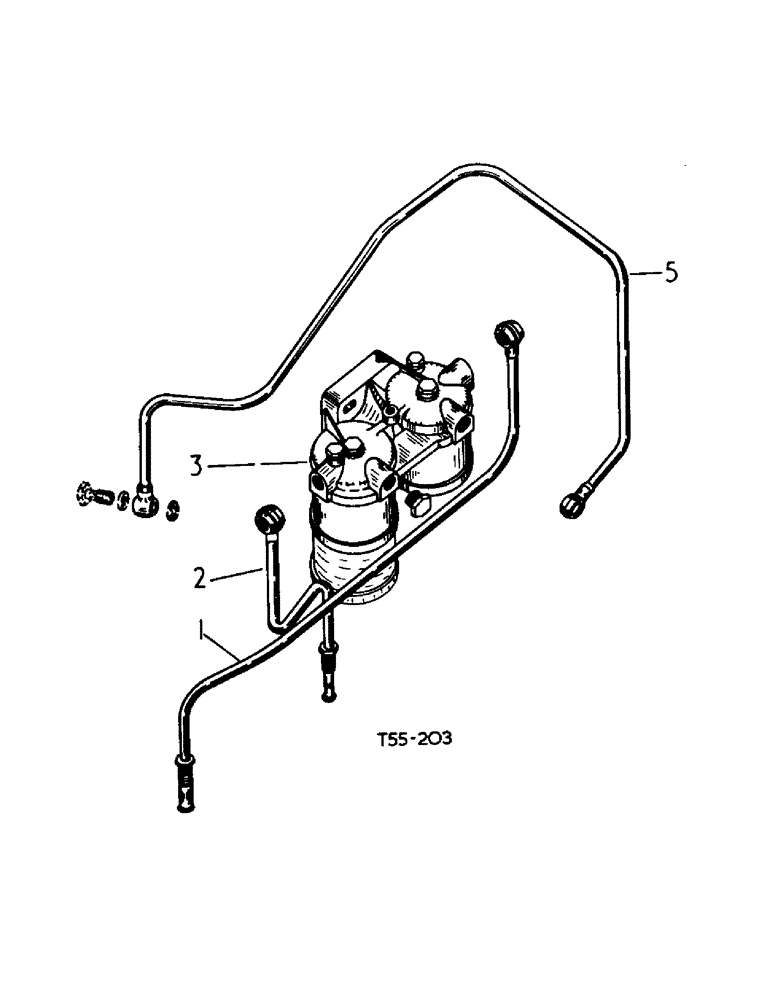 Схема запчастей Case IH 354 - (6-42) - ATTACHMENTS, FUEL FILTER AGGLOMERATOR ATTACHMENT Attachments