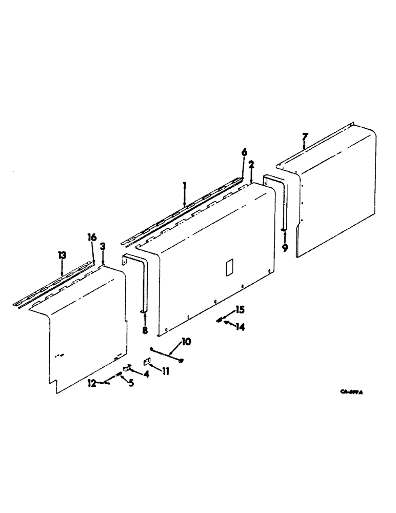 Схема запчастей Case IH 914 - (20-08) - SEPARATOR, SEPARATOR SHIELD FRONT Separation