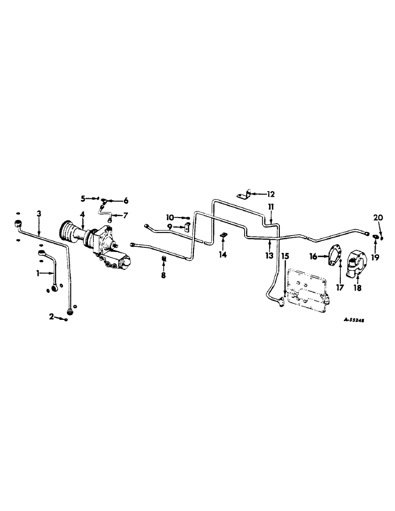 Схема запчастей Case IH 460 - (129) - STEERING MECHANISM, POWER STEERING, FARMALL 460 SERIES Steering Mechanism