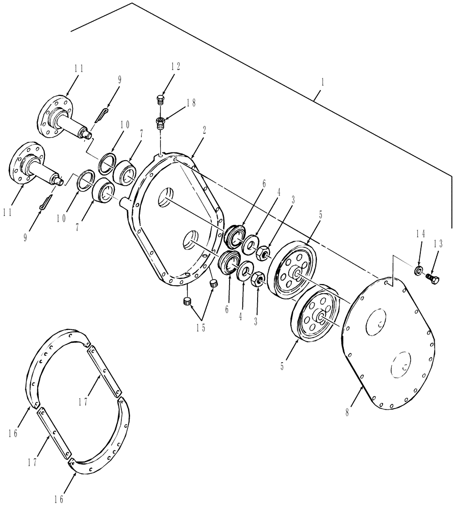 Схема запчастей Case IH DCX91 - (03.03) - GEARBOX, CONDITIONER (03) - MAIN GEARBOX