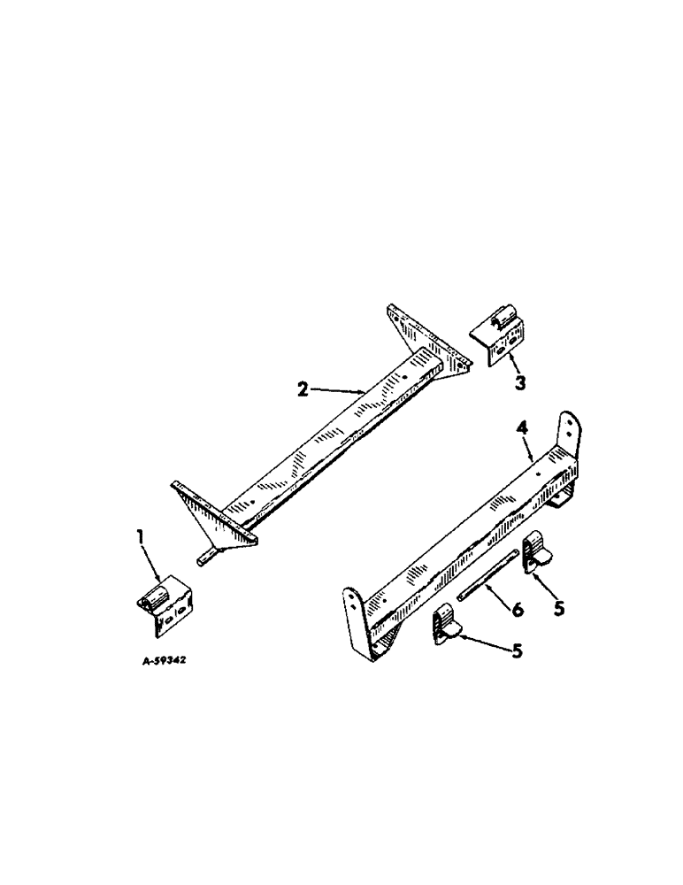 Схема запчастей Case IH VARIOUS - (C-45[1]) - HOIST EQUIP., FOR USE WITH REACH POLE TRACTOR TRAILERS WITHOUT BOLSTER AND NO. 100 GRAIN BOX 