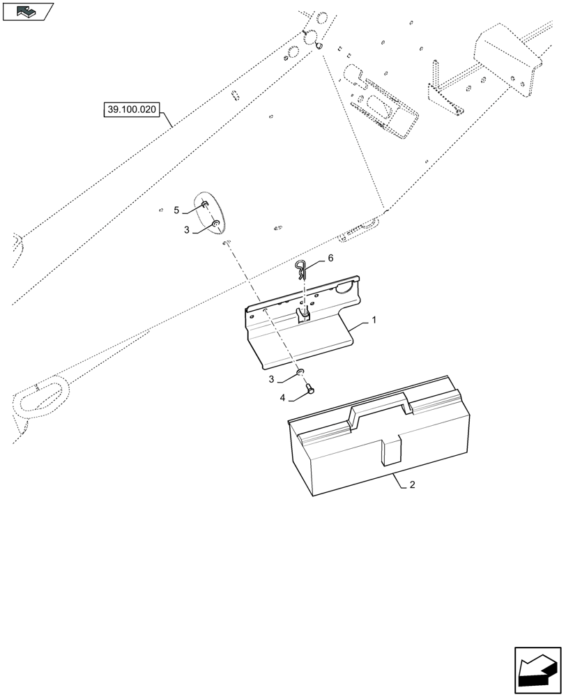 Схема запчастей Case IH LB324R - (05.102.030) - TOOLBOX - C084 (05) - SERVICE & MAINTENANCE