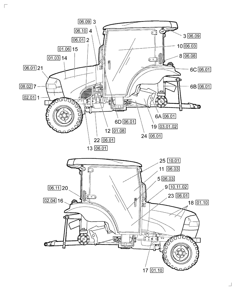 Схема запчастей Case IH DX60 - (06.02) - COMPONENT LOCATION & FUNCTION (06) - ELECTRICAL SYSTEMS