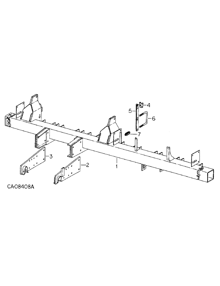 Схема запчастей Case IH 800 - (03-10) - FRAME, FRAME AND CONNECTIONS, UNIT R (09) - CHASSIS/ATTACHMENTS