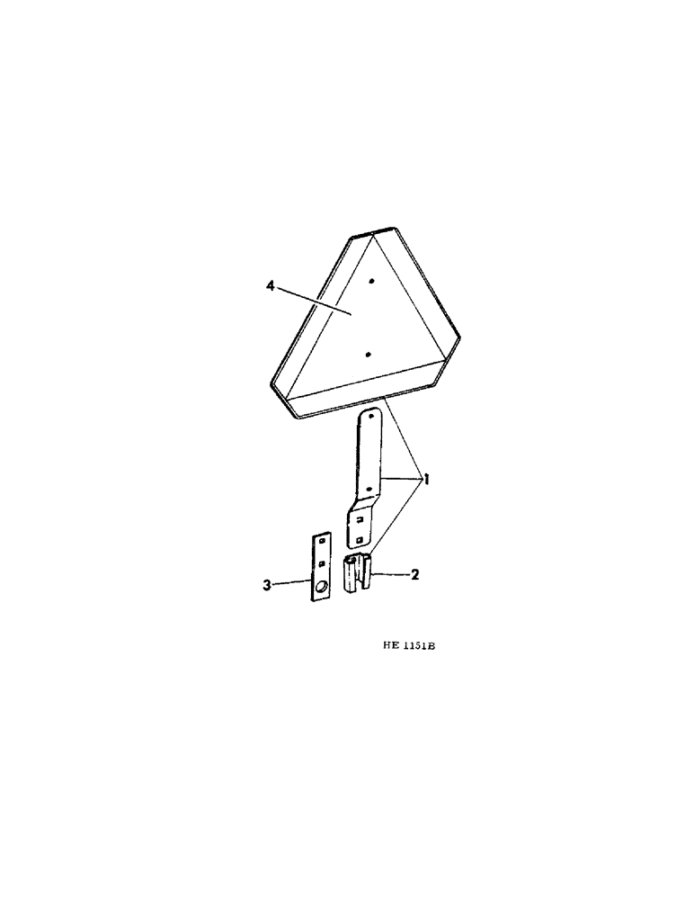 Схема запчастей Case IH 300 - (13[1]) - SLOW MOVING VEHICLE SAFETY EMBLEM 