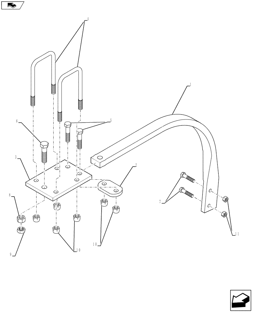 Схема запчастей Case IH 950 - (75.200.03) - RIGID SHANK ASSEMBLY (75) - SOIL PREPARATION