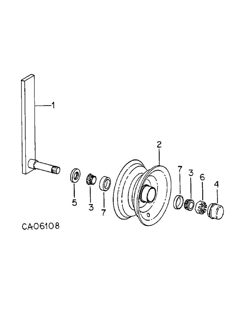 Схема запчастей Case IH 350 - (AR-6) - GAUGE WHEEL ATTACHMENT, SERIAL NO. 590000U000952 & ABOVE 