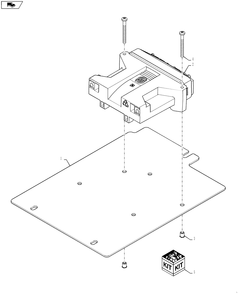 Схема запчастей Case IH 4420 - (01-033) - CONTROLLER ASSY, PROPEL SYS Cab Interior