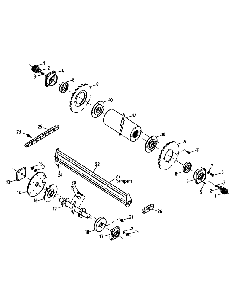 Схема запчастей Case IH 7700 - (A08-02) - ELEVATOR DRIVE Mainframe & Functioning Components