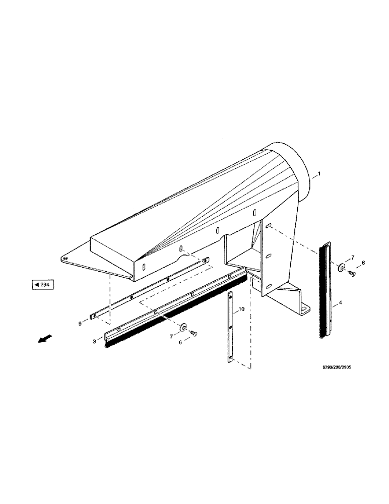 Схема запчастей Case IH 8790 - (059) - RADIATOR SYSTEM, CONNECTING HOUSING (10) - ENGINE