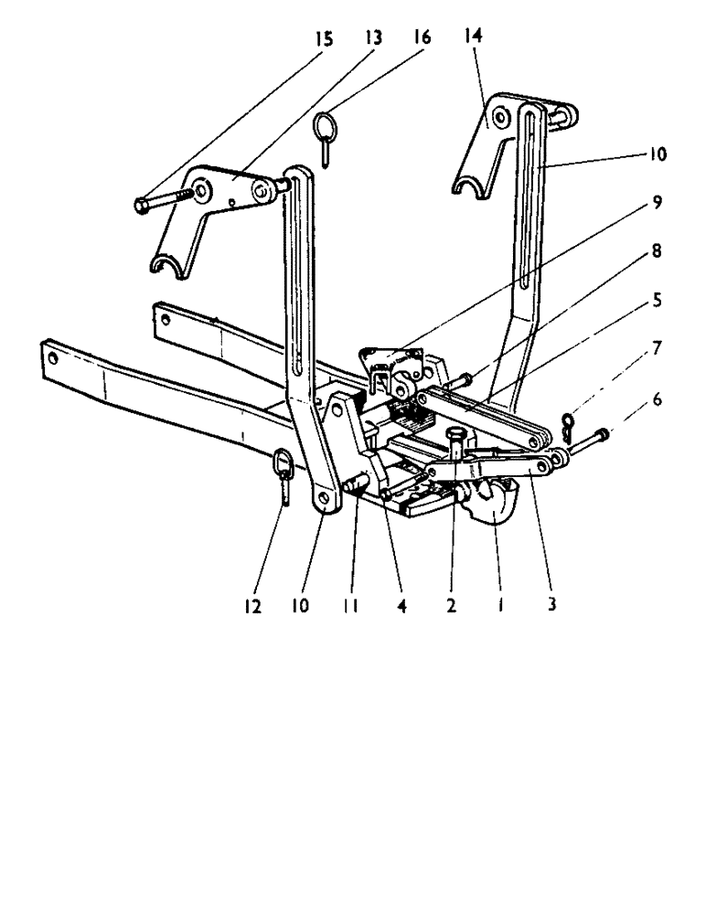 Схема запчастей Case IH 880A - (068) - PICK-UP HITCH, U815, OPTIONAL EQUIPMENT Drawbars & Hitches