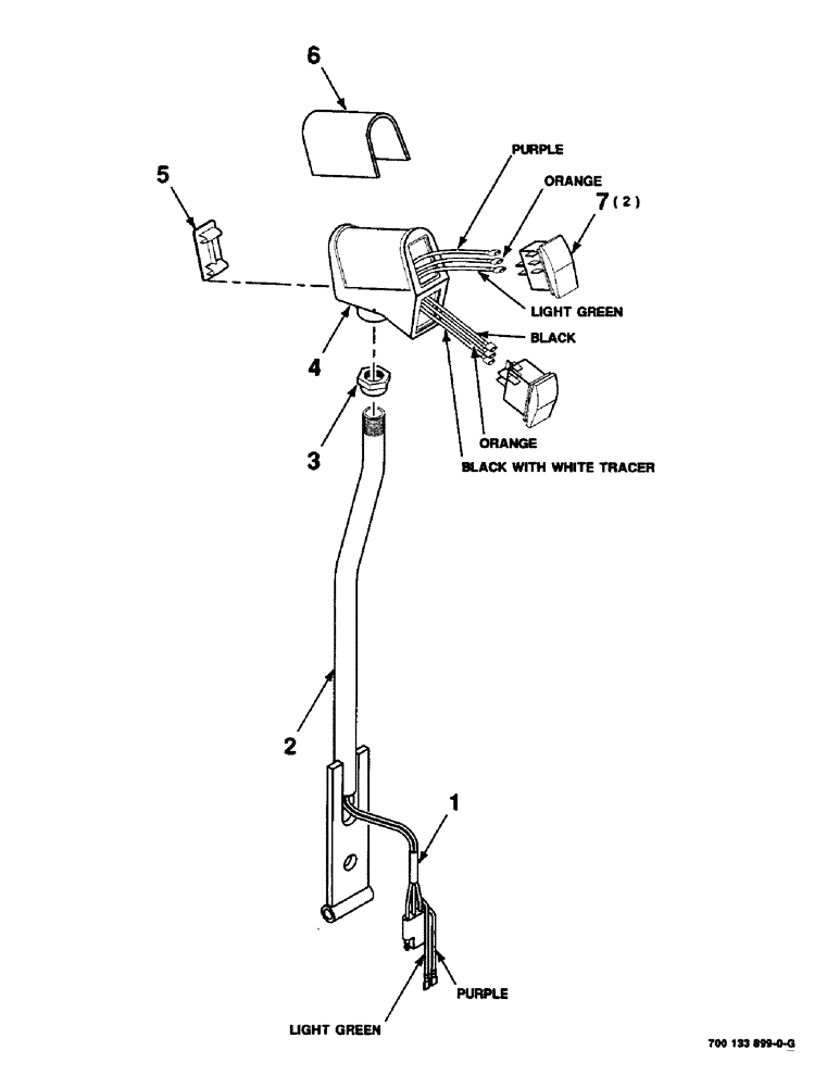 Схема запчастей Case IH 8825HP - (05-04) - TRAVEL CONTROL LEVER ASSEMBLY (06) - POWER TRAIN