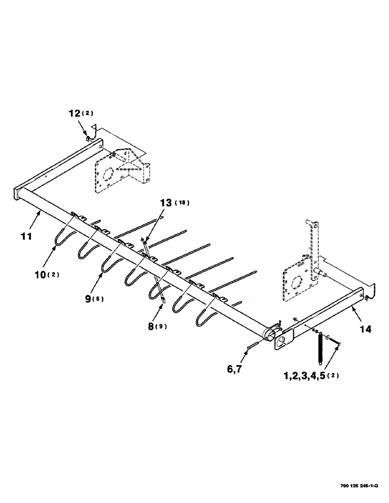 Схема запчастей Case IH RS451 - (3-02) - WINDGUARD AND MOUNTING ASSEMBLY Pickup