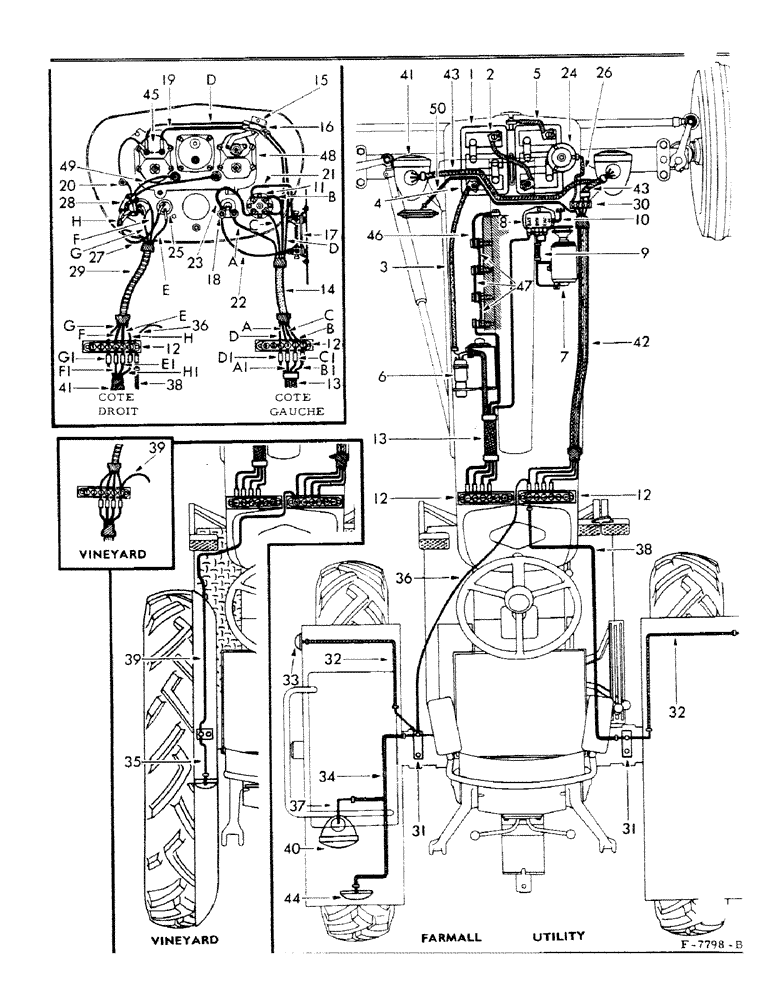 Схема запчастей Case IH FU-267D - (050) - CABLING & ELECTRICAL EQUIPMENT SCHEMATIC (04) - ELECTRICAL SYSTEMS