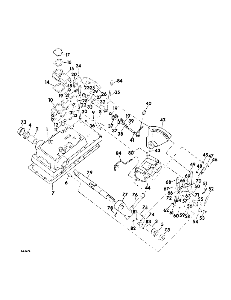 Схема запчастей Case IH 756 - (F-29) - HYDRAULICS SYSTEM, DRAFT CONTROL (07) - HYDRAULIC SYSTEM