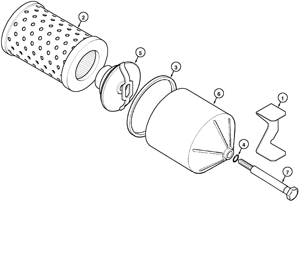 Схема запчастей Case IH C70 - (08-01) - OIL FILTER (08) - HYDRAULICS