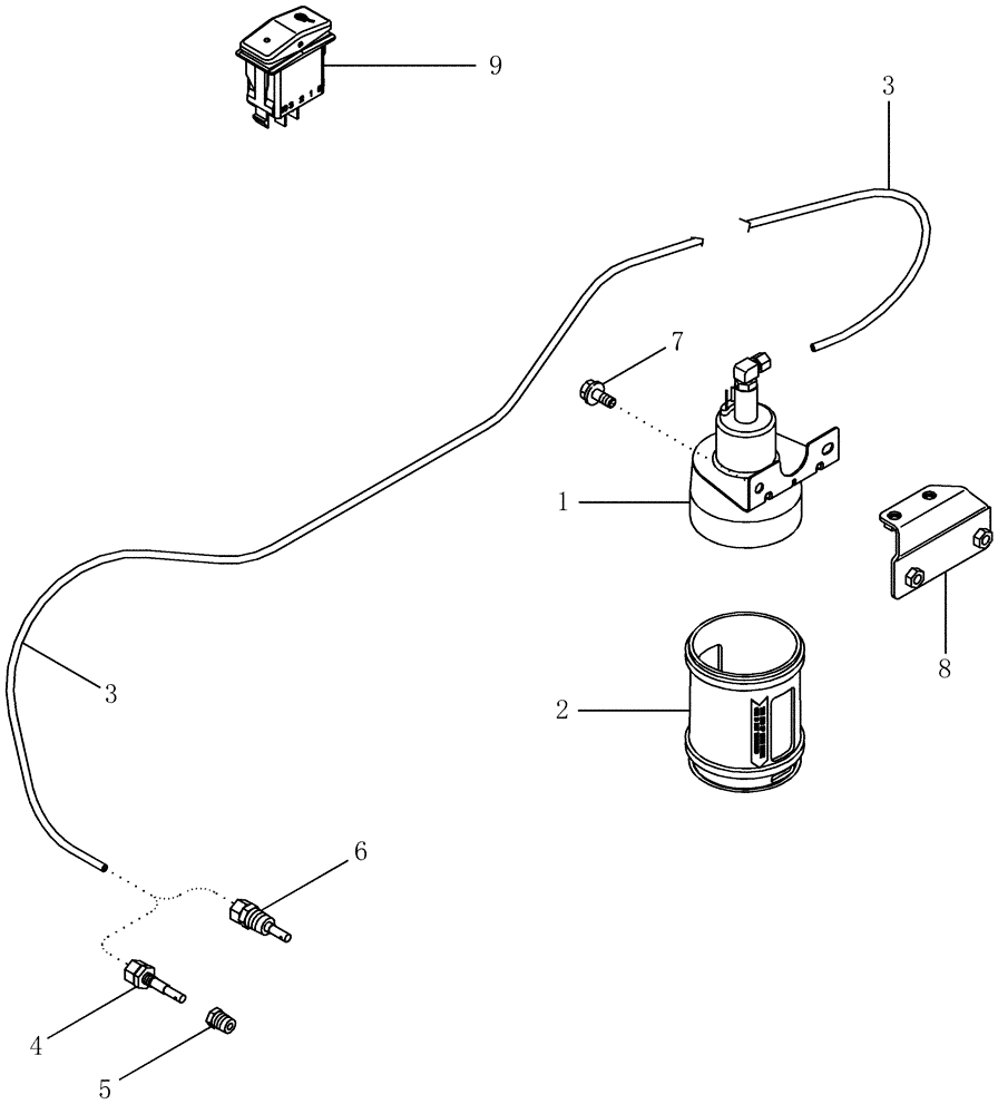 Схема запчастей Case IH MX255 - (02-07) - ETHER START SYSTEM (02) - ENGINE