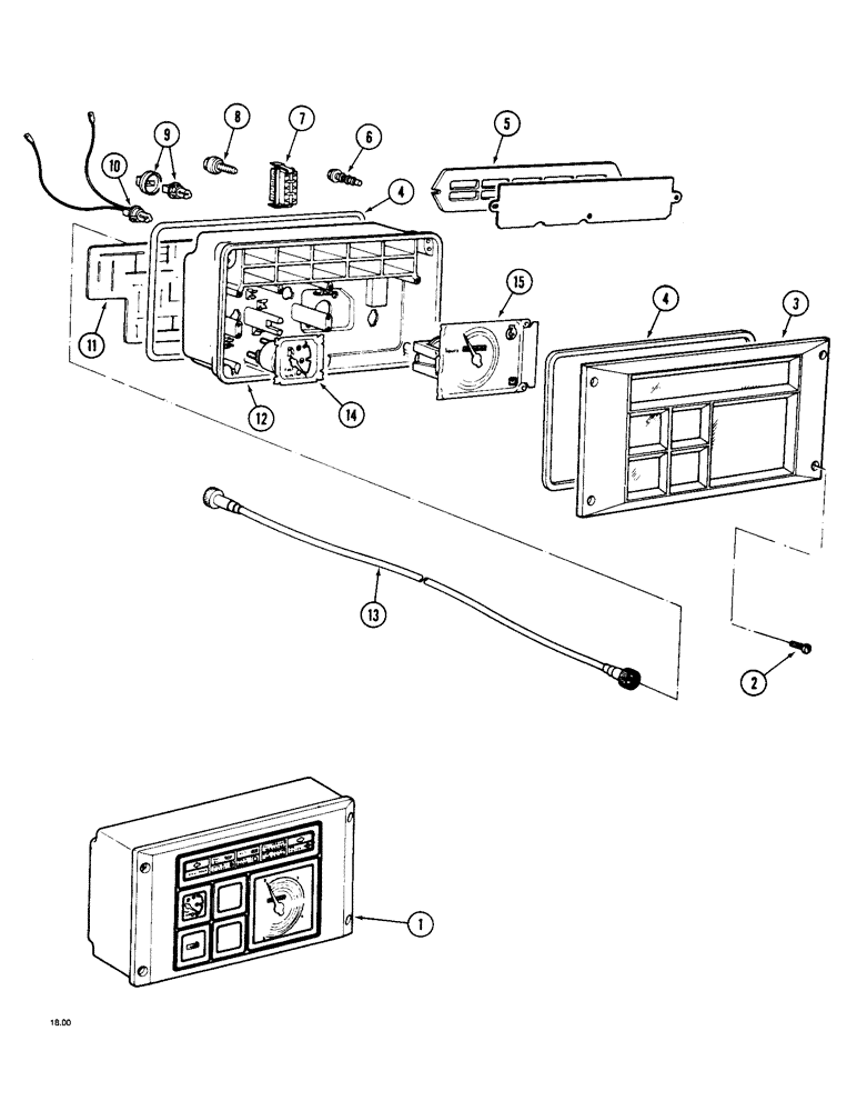 Схема запчастей Case IH 2130 - (9-050) - INSTRUMENTS (09) - CHASSIS/ATTACHMENTS