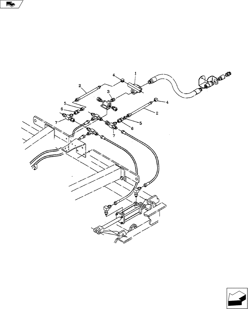 Схема запчастей Case IH 4250 - (35.100.04) - 1-1/4" GROMO TO MAIN LIFT (35) - HYDRAULIC SYSTEMS