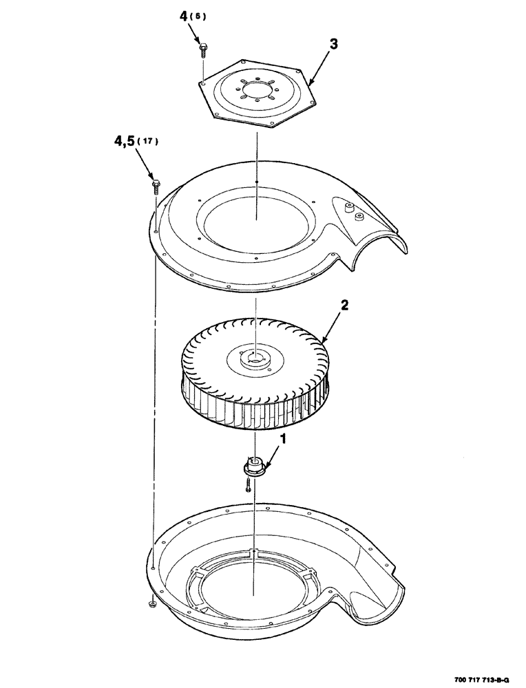 Схема запчастей Case IH 8575 - (08-028) - BLOWER ASSEMBLY, 700717713 BLOWER ASSEMBLY COMPLETE (07) - HYDRAULICS