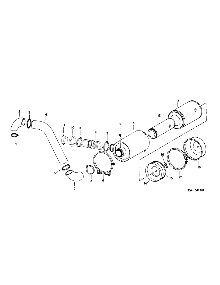 Схема запчастей Case IH 1440 - (12-01) - POWER, AIR CLEANER AND CONNECTIONS Power