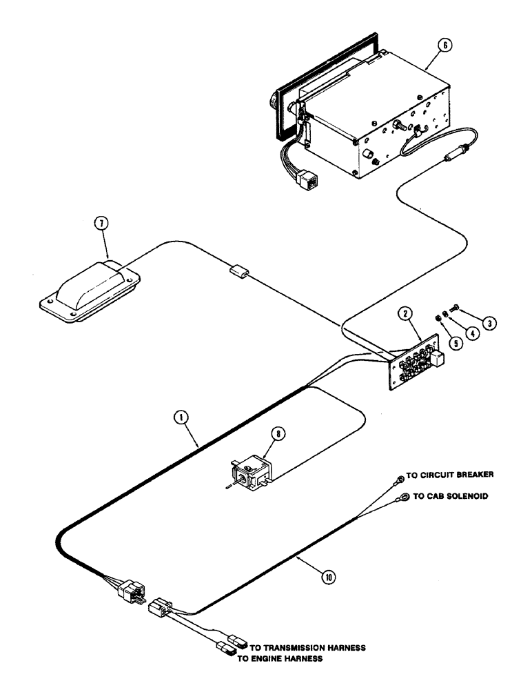 Схема запчастей Case IH 2590 - (4-094) - CAB, LOWER WIRING HARNESS, PRIOR TO CAB SERIAL NUMBER 12013067 (04) - ELECTRICAL SYSTEMS