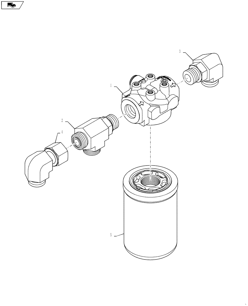 Схема запчастей Case IH 7230 - (35.300.01) - PTO FILTER ASSY (35) - HYDRAULIC SYSTEMS