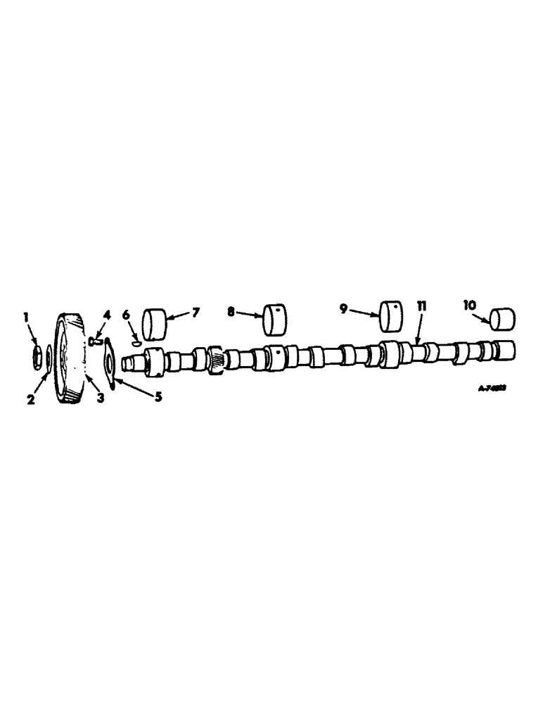 Схема запчастей Case IH 21206 - (D-12) - DIESEL ENGINES, CAMSHAFT AND RELATED PARTS (01) - ENGINE