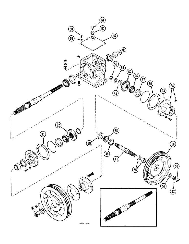 Схема запчастей Case IH 1660 - (9F-14) - STRAW CHOPPER GEAR HOUSING, (CONTD) (19) - STRAW SPREADER & CHOPPER