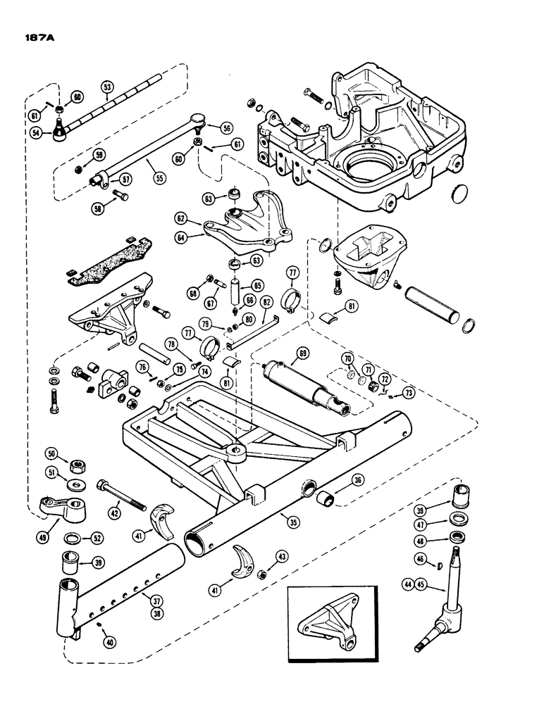 Схема запчастей Case IH 430 - (187A) - ADJUSTABLE FRONT AXLE, 48 INCH TO 72 INCH, CONTINUED (05) - STEERING