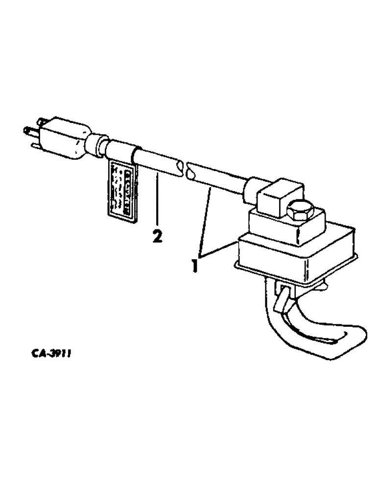 Схема запчастей Case IH 4166 - (12-07) - POWER, CRANKCASE WATER HEATER Power