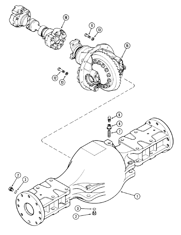 Схема запчастей Case IH 4694 - (6-182) - FRONT AXLE ASSEMBLY, STANDARD DIFFERENTIAL (06) - POWER TRAIN