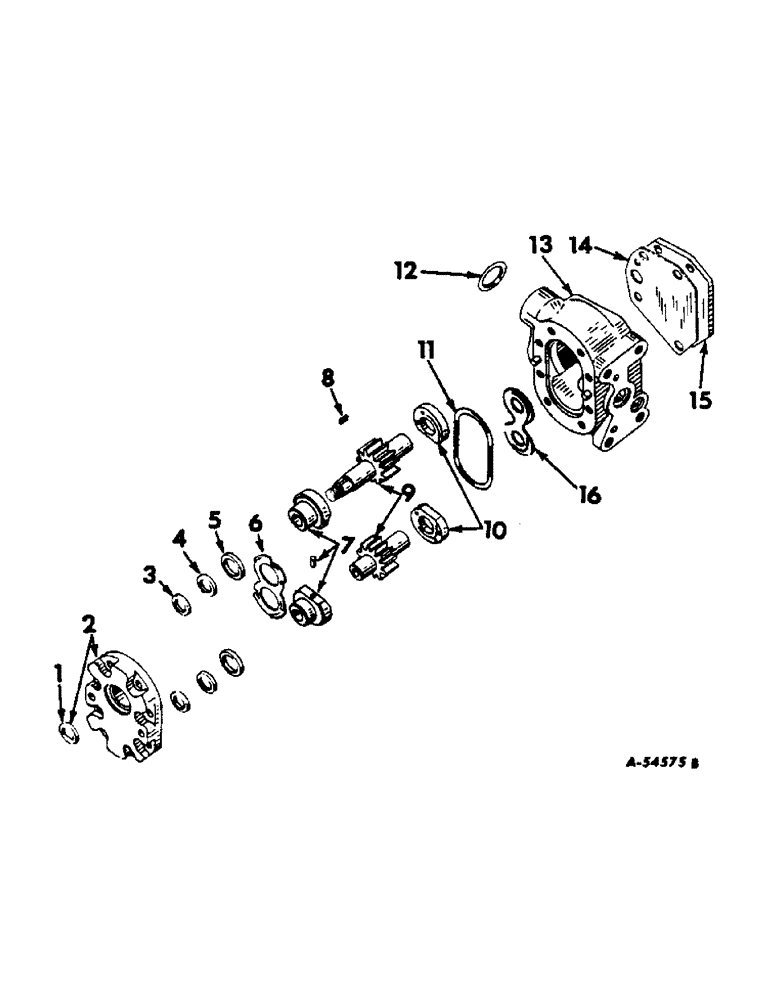 Схема запчастей Case IH 2504 - (223) - HYDRAULIC SYSTEM, HYDRAULIC PUMP, THOMPSON, 12 OR 17 GPM (07) - HYDRAULIC SYSTEM