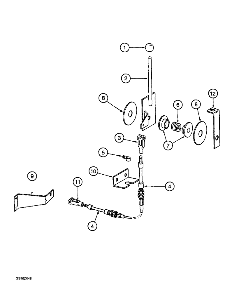 Схема запчастей Case IH 1400 - (3-08) - THROTTLE CONTROL (02) - FUEL SYSTEM