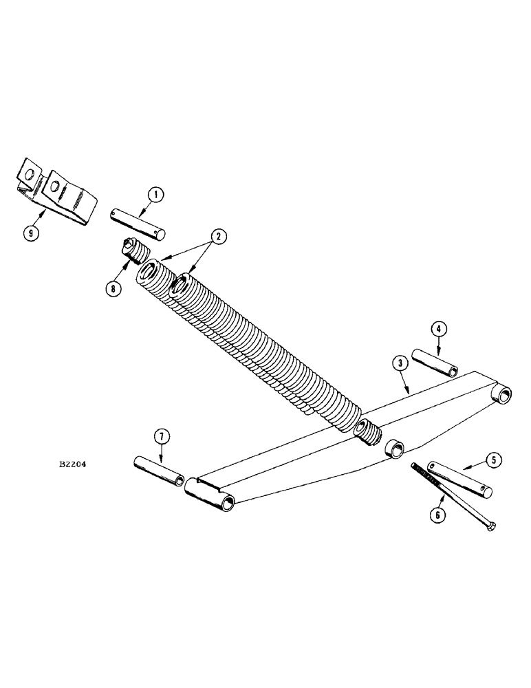 Схема запчастей Case IH 950 - (46) - 20 FT. HEADER LIFT MOUNTING 