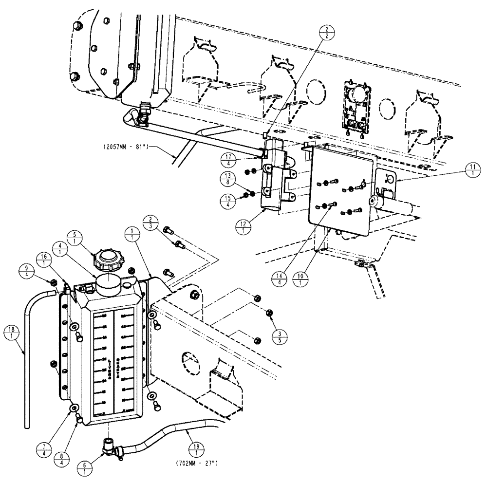 Схема запчастей Case IH SPX3320 - (11-020) - FOAMER, TRANSFER PUMP GROUP Options