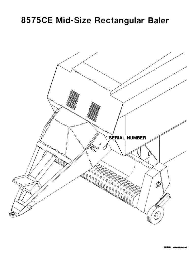 Схема запчастей Case IH 8575 - (1-2) - SERIAL NUMBER LOCATION (00) - GENERAL
