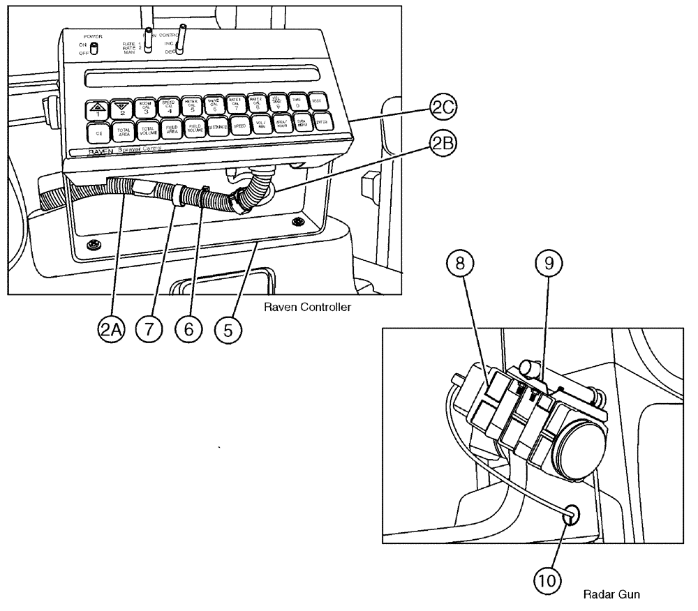 Схема запчастей Case IH 3150 - (12-006) - RAVEN CONTROLLER (06) - ELECTRICAL