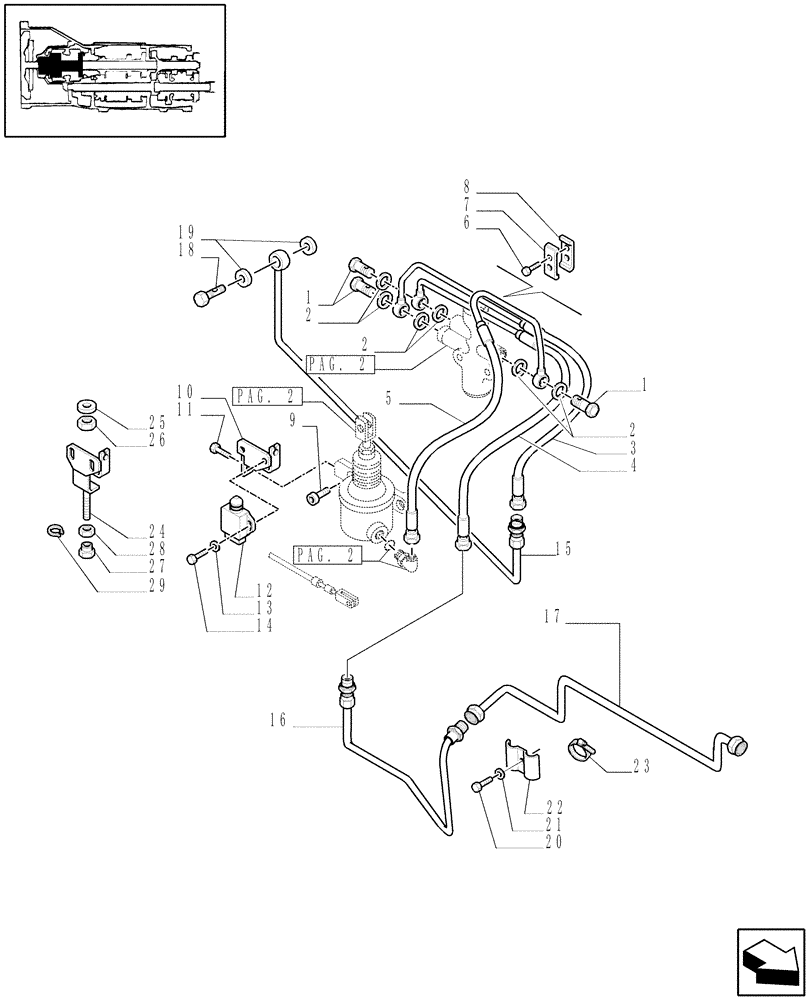 Схема запчастей Case IH JX1095N - (1.26.5[03]) - PTO ENGAGEMENT CLUTCH (03) - TRANSMISSION