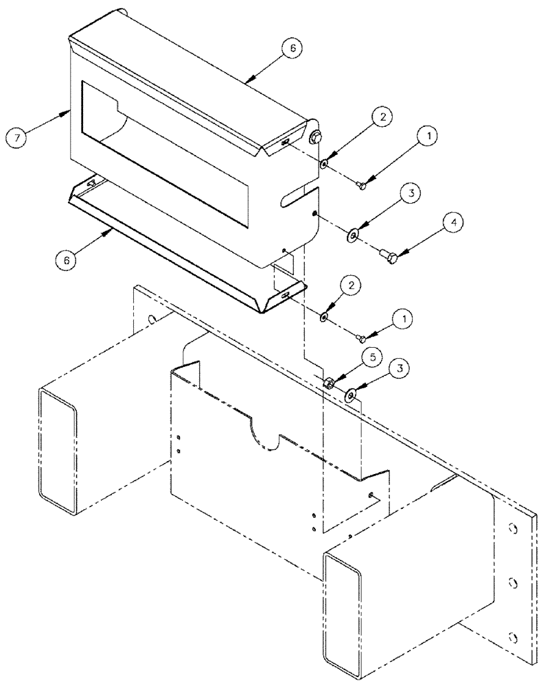 Схема запчастей Case IH 610 - (03-016) - STACK VALVE COVER GROUP, "BEFORE SERIAL # 6700" (09) - BOOMS