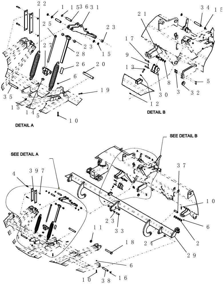 Схема запчастей Case IH ATX700 - (01.070.1) - BOOM, CENTER SECTION BSN Y8S003250 (12) - FRAME