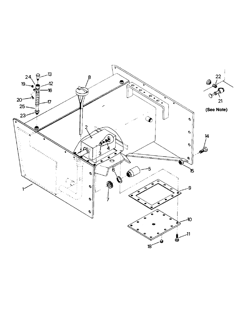 Схема запчастей Case IH ST310 - (08-04) - HYDRAULIC RESERVOIR (07) - HYDRAULICS