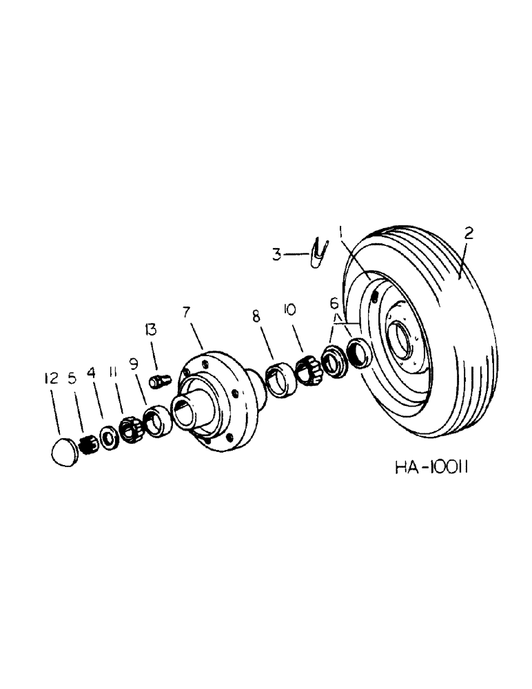 Схема запчастей Case IH 55 - (D-07) - WHEEL AND HUB 