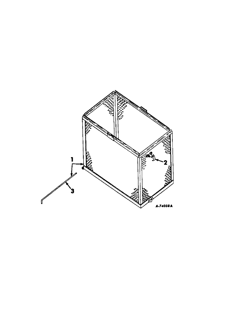 Схема запчастей Case IH 403 - (364[1]) - AIR SCREEN EXTENSION, W/PERFORATED SIDES, FOR C-263 & D-301 ENGINES, COMBINE SERIAL NO. 4643 & BELOW (10) - ENGINE