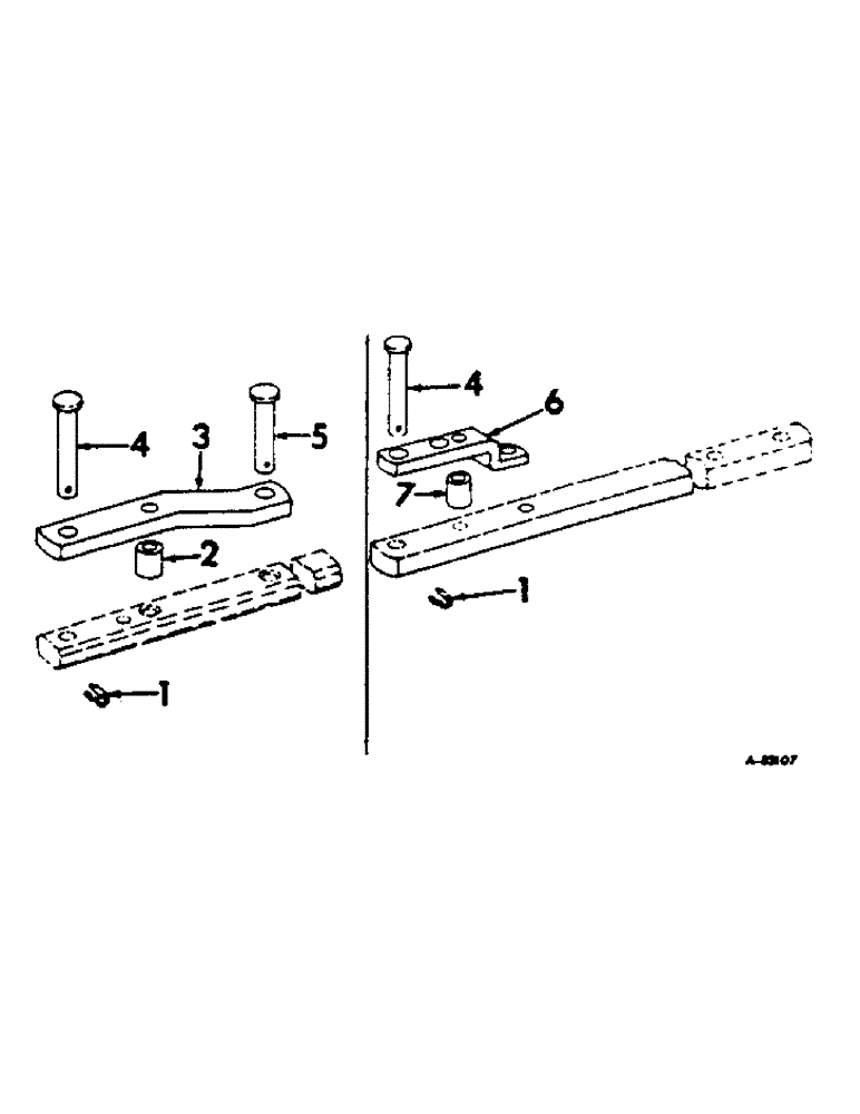 Схема запчастей Case IH 806 - (K-14) - DRAWBARS AND HITCHES, HAMMER STRAP, TRACTORS WITH TWO OR THREE POINT HITCH SWINGING DRAWBAR Drawbars & Hitches