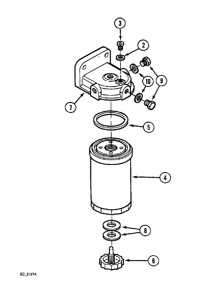 Схема запчастей Case IH 3220 - (3-006) - FUEL FILTER, (3220) (03) - FUEL SYSTEM