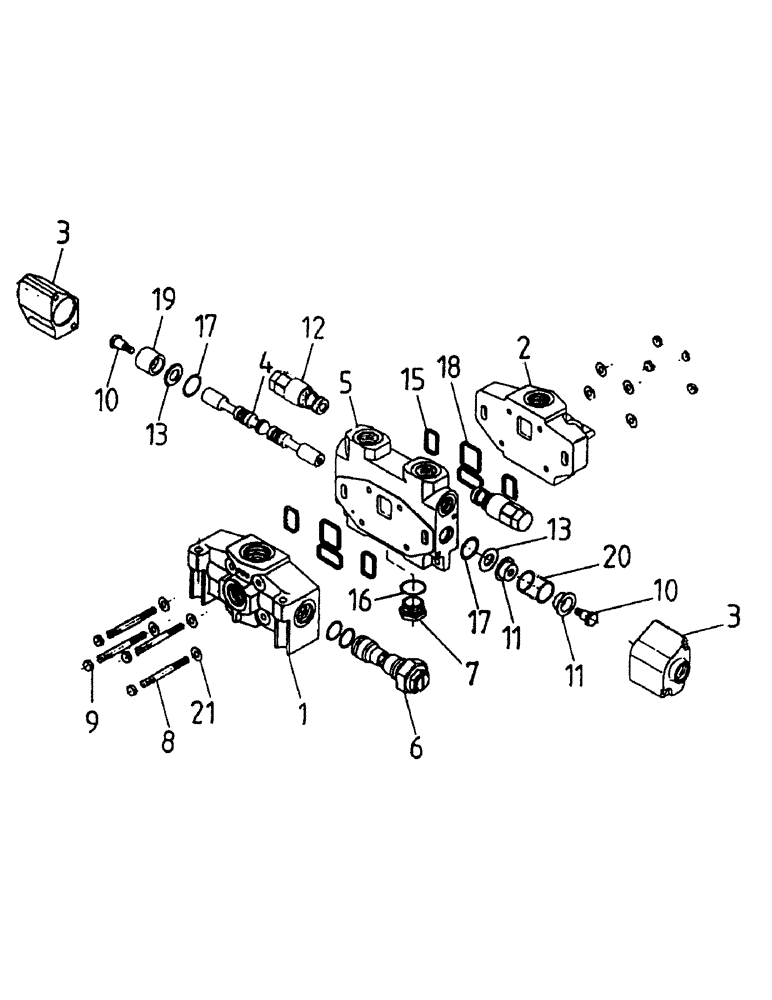 Схема запчастей Case IH 7000 - (B05-05) - HYDRAULIC VALVE, A35 Hydraulic Components & Circuits
